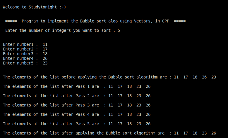 C++ bubble sort 2