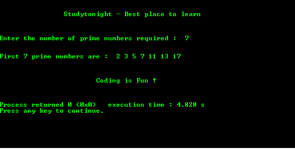 First N Prime Numbers