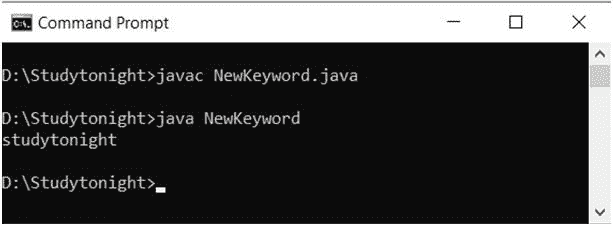 new-keyword-example