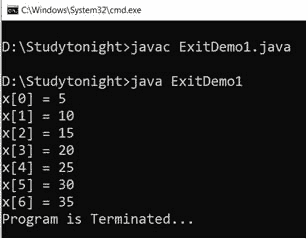system-exit-program