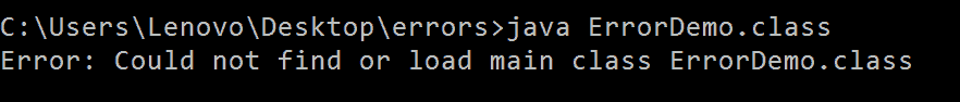 Adding the .class extension to the class name