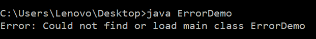 Error because of wrong directory