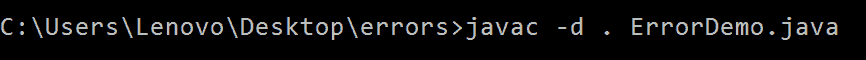 Compiling the java file