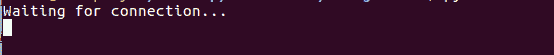 Simple Server Program waiting for client socket