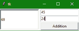 Tkinter PanedWindow widget example